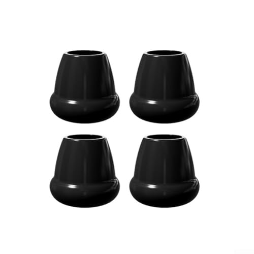 Fundas antideslizantes de silicona para patas de silla con hojas de hierro integradas, protectores de pies para mesas y sillas, protectores de suelo impermeables, paquete de 4 (L)
