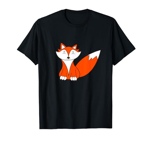 Lindo zorro sentado para niños, amantes de los niños y los zorros Camiseta