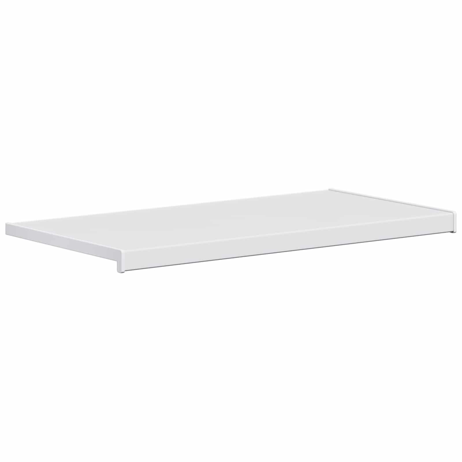 Biały wspornik okienny 80 x 40 x 4,5 cm PVC | Łatwy do przyklejenia, wodoodporna gładka powierzchnia, do pielęgnacji wody na zewnątrz
