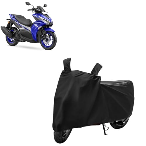 Image of Kerwa Waterproof Bike Cover Compatible with Yamaha Aerox 155 | Dust Proof, UV-Resistant, Mirror Pocket with Windproof Buckle Strap