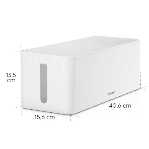 Boite rangement pour cables multiprises et boitier cache câbles blanc - 4