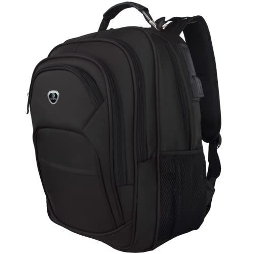 Mochila Para Notebook Feminina Grande Resistente Executiva Cor: Preto 4 311XjOXYraL
