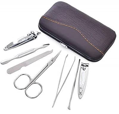 7 in 1 Manicure set Professional Stainless Steel Nail Clipper Kit Finger Plier Nails art Pedicure Toe Nail Tools Set-image-26