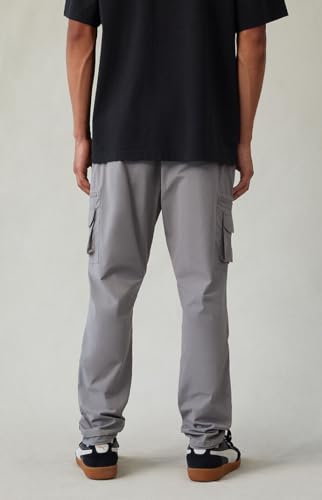 PacSun Men's Stretch Gray Slim Cargo Pants2