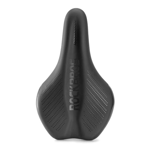 ROCKBROS 自転車 サドル 低反発 サドル クッション 痛くない 衝撃吸収 スポーツサドル 撥水性 通気性 軽量 ウェーブ形状 ロードバイク マウンテンバイク クロスバイク ブラック