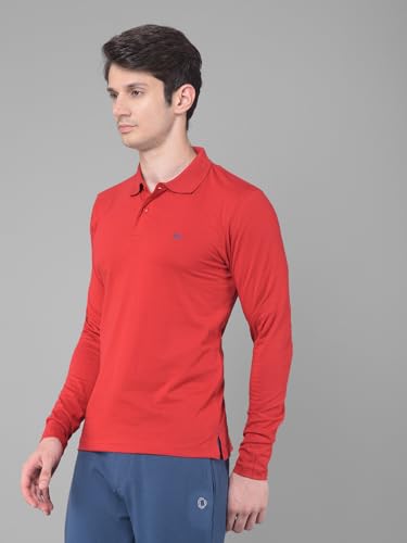 Image of Force NXT Polo Neck T-Shirt for Men Pack of 1 | Regular Fit T-Shirt for Men | Premium Super Combed Rich Cotton Polo Shirt | Men's Ultra Soft Full Sleeve T-Shirt
