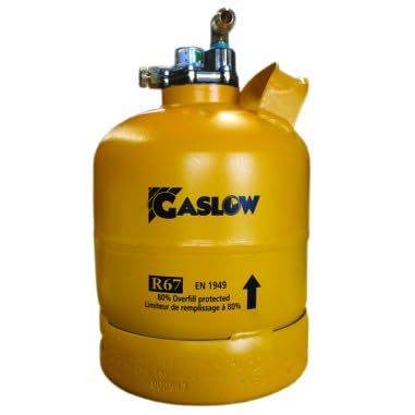 Gaslow Bouteille GPL Réservoir Rechargeable R67 2,7kg/4.6L Camping Car