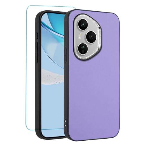 Étui Honor 400 Pro 5G antichoc mince en TPU souple et cuir violet