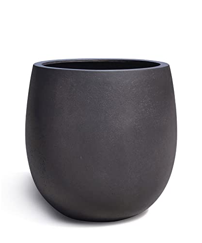 Eschbach® Pflanzkübel HIGH Balloon 40 Espresso Anthrazit Rund * 42 x 42 x 42 cm * 10 Jahre Garantie
