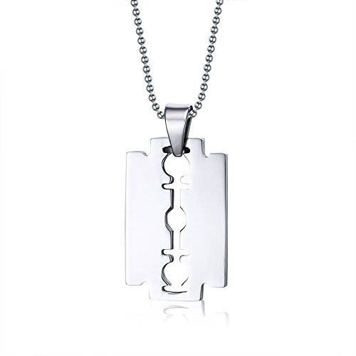 asma jewel house Stainless Steel Razor Blade Pendant Necklace for Men/Boys-picture-24
