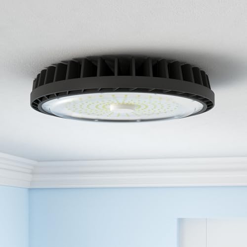 HYPERLITE High Bay LED Shop Lights: 150W UFO LED High Bay Light for Barn - 21000 LM High Bay LED Lights 2 Packs ETL Listed