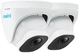 Outdoor Security Cameras, REOLINK Home Security Camera System for 5MP PoE IP Surveillance, Human/Vehicle Detection, Work with Smart Home, Time-Lapse, Up to 256GB SD Card, RLC-520A (Pack of 2)