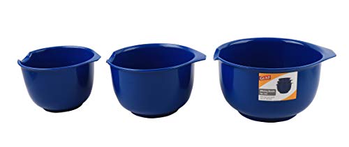 Set de 6 tazones azules Glad para mezclar 3 piezas miniatura 5