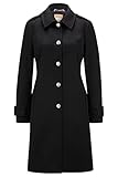BOSS Damen Culea Regular-Fit Mantel aus Wolle und Kaschmir Schwarz 38