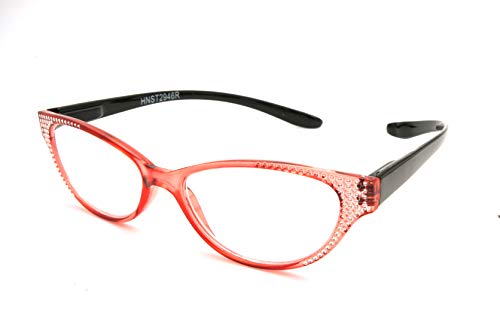 ColorViper Lightweight Plastic Hanging Reading Glasses Free Pouch SPRING HINGE