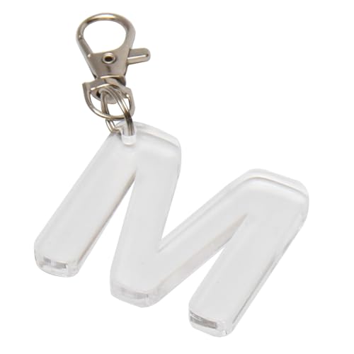 [KIPROSTAR] �A���t�@�x�b�g �L�[�z���_�[ [�N���A] [M] ����45mm ��5mm �A�N���� �L�[�z���_�[ �L�[�����O �`���[�� �啶�� ������� �C�j�V���� ���킢�� �p�� �v���[���g