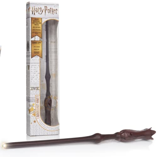 WOW! STUFF Bandai - Wizarding World - varinha mágica da lua Lovegood, WS1191 - Réplica varinha da famosa bruxa da saga, ideal para fãs e colecionadores de Harry Potter