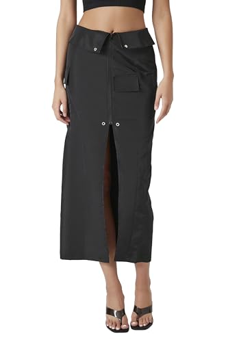 Forever 21 Women's Split-Hem Cargo Maxi Skirt2