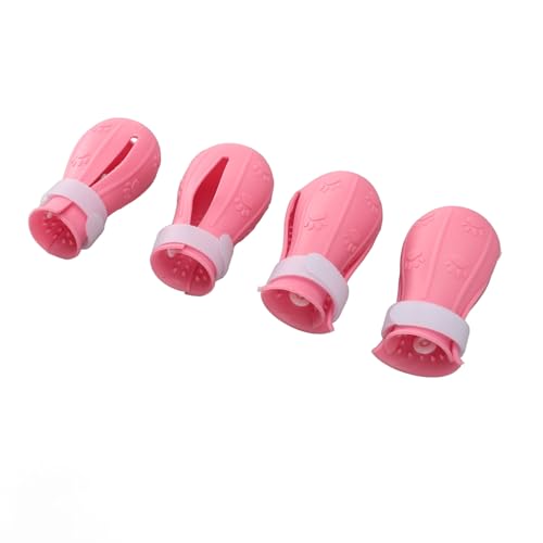 Sapatos para Gatos, Capas Macias para Pés para Gatos, 4 Peças para Pet Shops para Banheiro (Rosa)