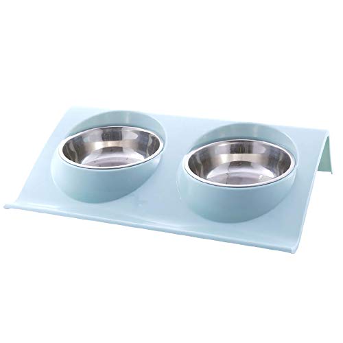 Doppelte Hundenapf Rutschfeste und Nicht Verschüttete Futterschalen für Kleine, Mittelgroße, Erwachsene Welpen, Hunde, Katzen Cover