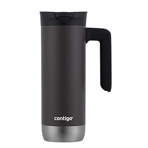 Comparison: Best Insulated Mug With Handle 3 Contigo Superior 2.0 Stainless Steel Travel Mug with Handle with SNAPSEAL Lid, 20oz.