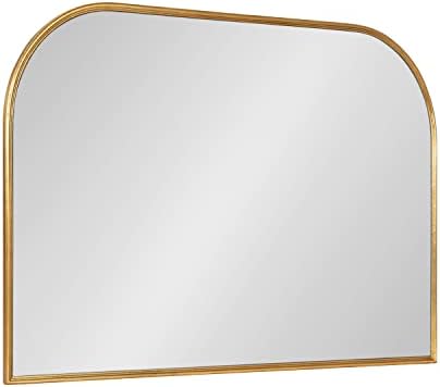 Kate and Laurel Caskill Modern Arched Wall Mirror; 36 x 24. Gold;...