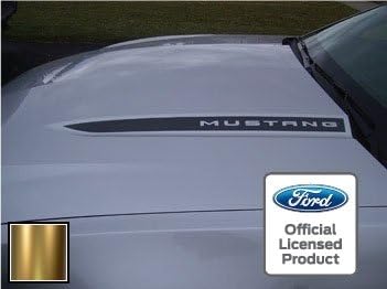 Vista 7 de Decal Mods Hood Spears Cowl compatible con Ford Mustang Stripe Graphic Decal Package – SSA Metallic Silver – CMS (se adapta a 2010-2012) [Juego de 2]