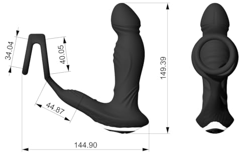 Masajeador de próstata para hombres con vibrador anal programable de 9 modos 2