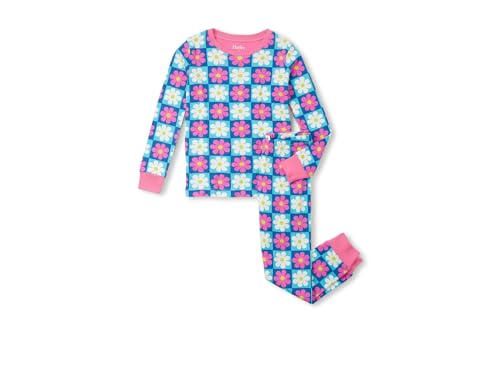 Hatley Girls' Checked Daisy Cotton Pajama Set (Toddler/Little Big Kid)