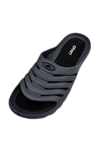 Discover the Best Sandals for Men's: Comfort & Style 14 Magu Distributors Men's Bello Slides Shower Beach Sandals, 10, Gray/Black