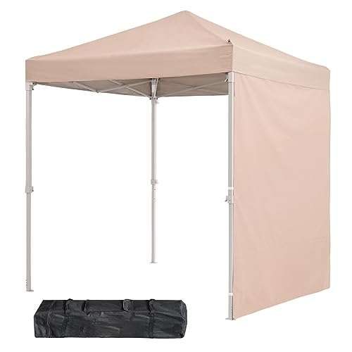 ワンタッチ タープテント 3段階調節 3m/2.5m/2m UVカット 耐水 スチール キャンプ アウトドア 耐水専用横幕/サイドシート1枚付属 テント キャンプ用品 ワンタッチテント タープ
