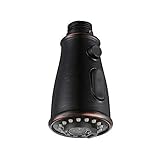 DESFAU Pull Out Spray Head For Kitchen Faucets,3 Function Kitchen Sink Faucet Spray Head Replacement, Oil Rubbed Bronze Finish 1901ORB Kitchen Faucet Head Replacement, Only for G1/2 (MALE)