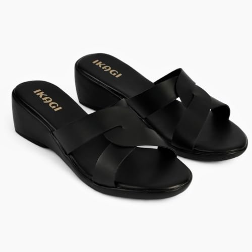 Image of IKAGI Sandal Fashion Wedding Casual Platform Wedges Slip-On Sandals For Womens & Girls