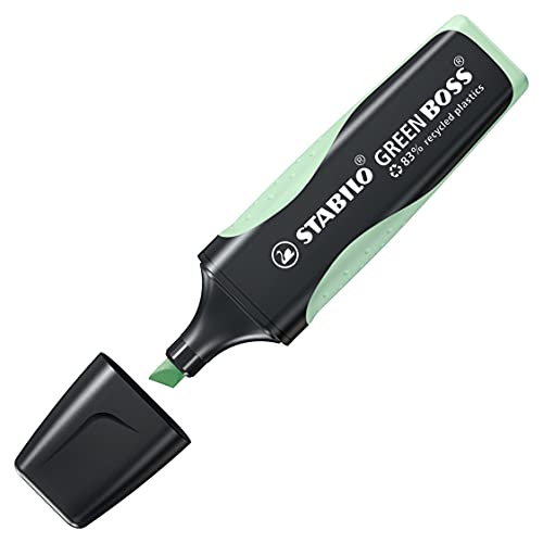 Image of STABILO GREEN BOSS Highlighter Pen | 1 Piece | Pastel Hint of Mint