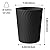YGJT Small Trash Can, 3 Pack 1.8 Gallons Bathroom Trash Can, Slim Waste Basket, Round Garbage Can, Plastic Trash Bin for Kitchen, Dorm, Bedroom, Office, Living Room, Study, Compact Spaces(Black)