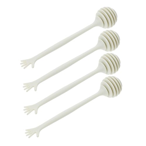 Hemobllo 4pcs Honey Stirring Stick Honey Stirrer Set Pp Material Stirring Rod for Baker Pastry Chef Farmer