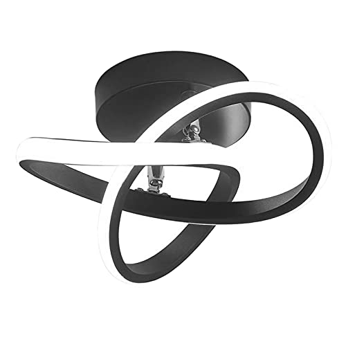 Newmind Lâmpada, lâmpadas sala de, luminárias decorativas e refletor de, lâmpadas de decoração de de hotel, 24cm preto