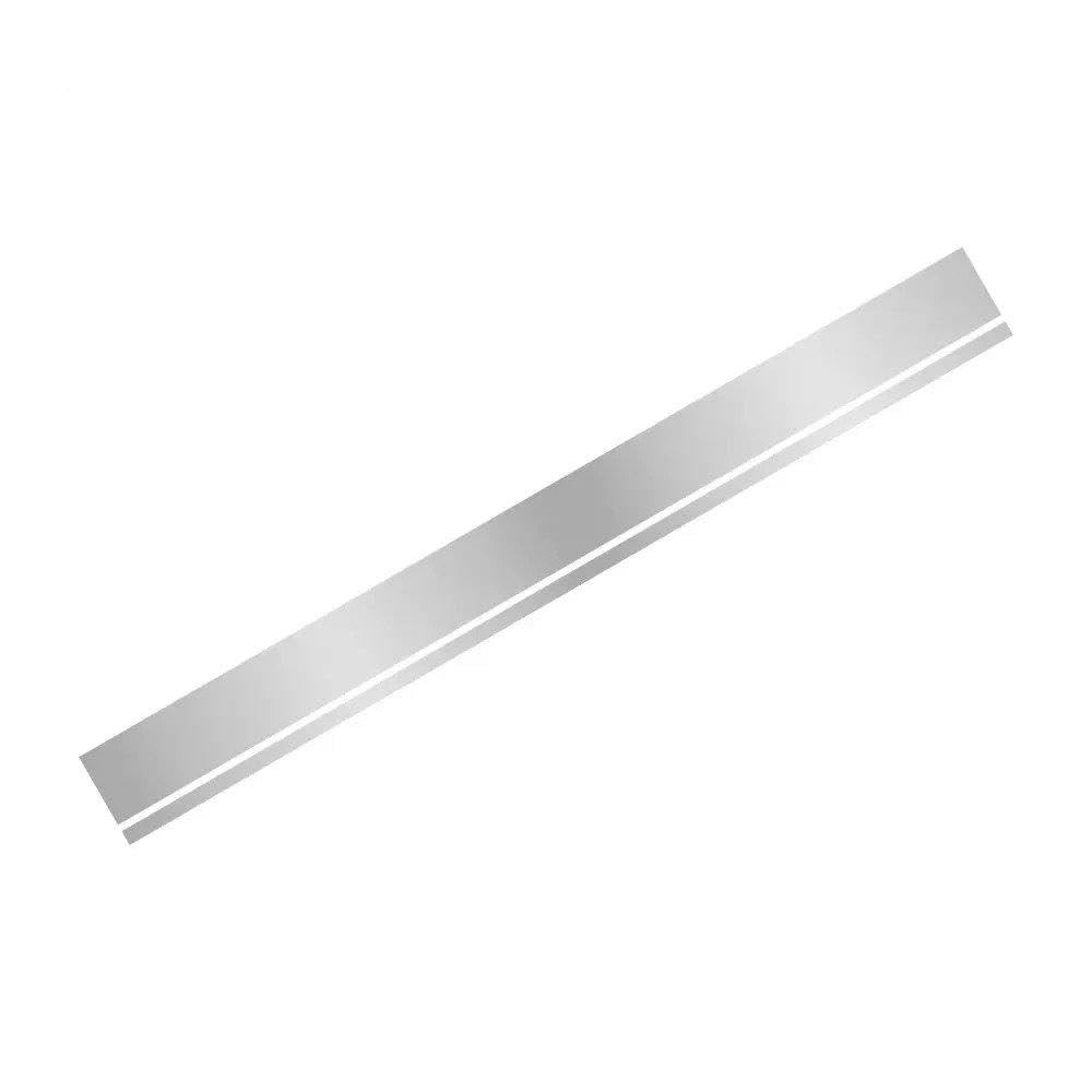 Car Hood Sticker Bonnet Decoration Graphics Stripes Decor Decal Universal(Matt Silver)