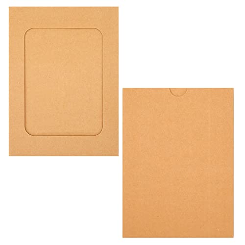 Joycraft 20Pcs Paper Photo Frames, 4"X6" Kraft Cardboard Picture Hanging Kit With Wooden Clips And Jute Twine, Diy Clip Photo Display Holders For Home, Office, Wedding, And Party Decor #TOP3