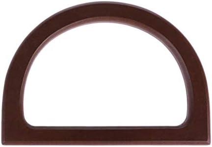 Ronri Wooden Half Round Shaped PurseHandles, Replacement for Handmade Bag Handbags Purse Handle Charming Frame Canvas Shopping Tote