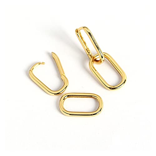Boucles d'oreilles style métallique simple géométrique pour affirmer sa liberté