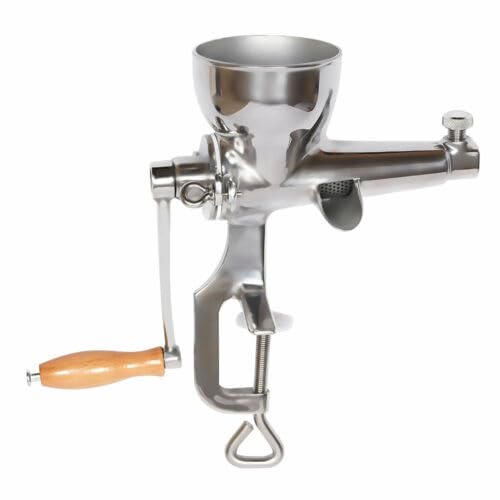 Argent Extracteur de jus, manuel, en acier inoxydable, pour fruits, légumes, presse-fruits, cuisine, avec pince à vis, pour herbe de blé, légumes à...