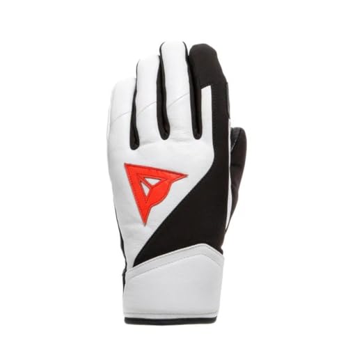 Dainese - Hp Gloves Sport,Guantes De Esquí De Piel, Térmicos, Refuerzos En Palma,Blanco Negro,Para Hombres Y Mujeres Dainese - Hp Gloves Sport,Guantes De Esquí De Piel, Térmicos, Refuerzos En Palma,Blanco Negro,Para Hombres Y Mujeres