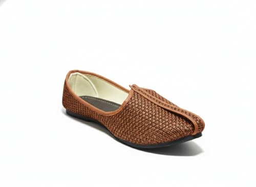 Vestra Aura Elite Men's Ethnic Mojari Jute Material Handmade Trad...