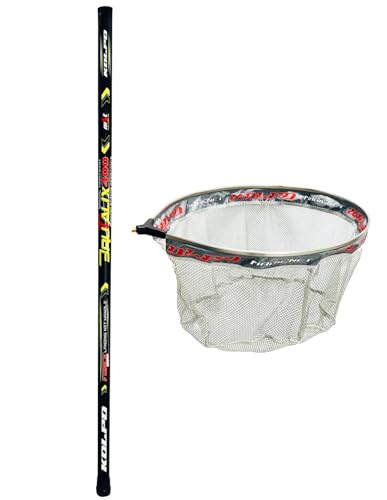 Kolpo guadino da pesca completo brutalix manico telescopico 5 mt + testa di guadino lunghezza totale 5.50 cm