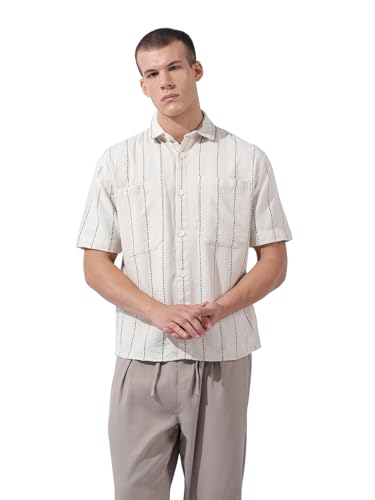 Chemise manches moyennes col coupé idéale pour vos terrasses d'été
