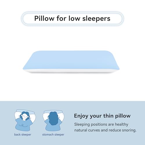 Am Aeromax 2.75 Inches Standard Size Hyper Slim Memory Foam Pillow For Stomach And Back Sleepers - Thin thumb #1