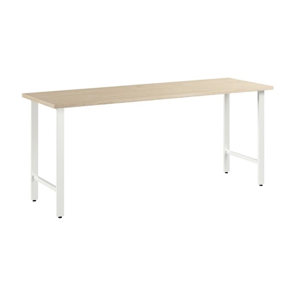 Bush Business Furniture Hustle 72W x 24D Computer Desk with Metal Legs in Natural Elm Modular Office Table