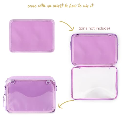 Image of STEAMEDBUN Ita Bag Crossbody Small Ita Purse Pin Display Bag with Insert