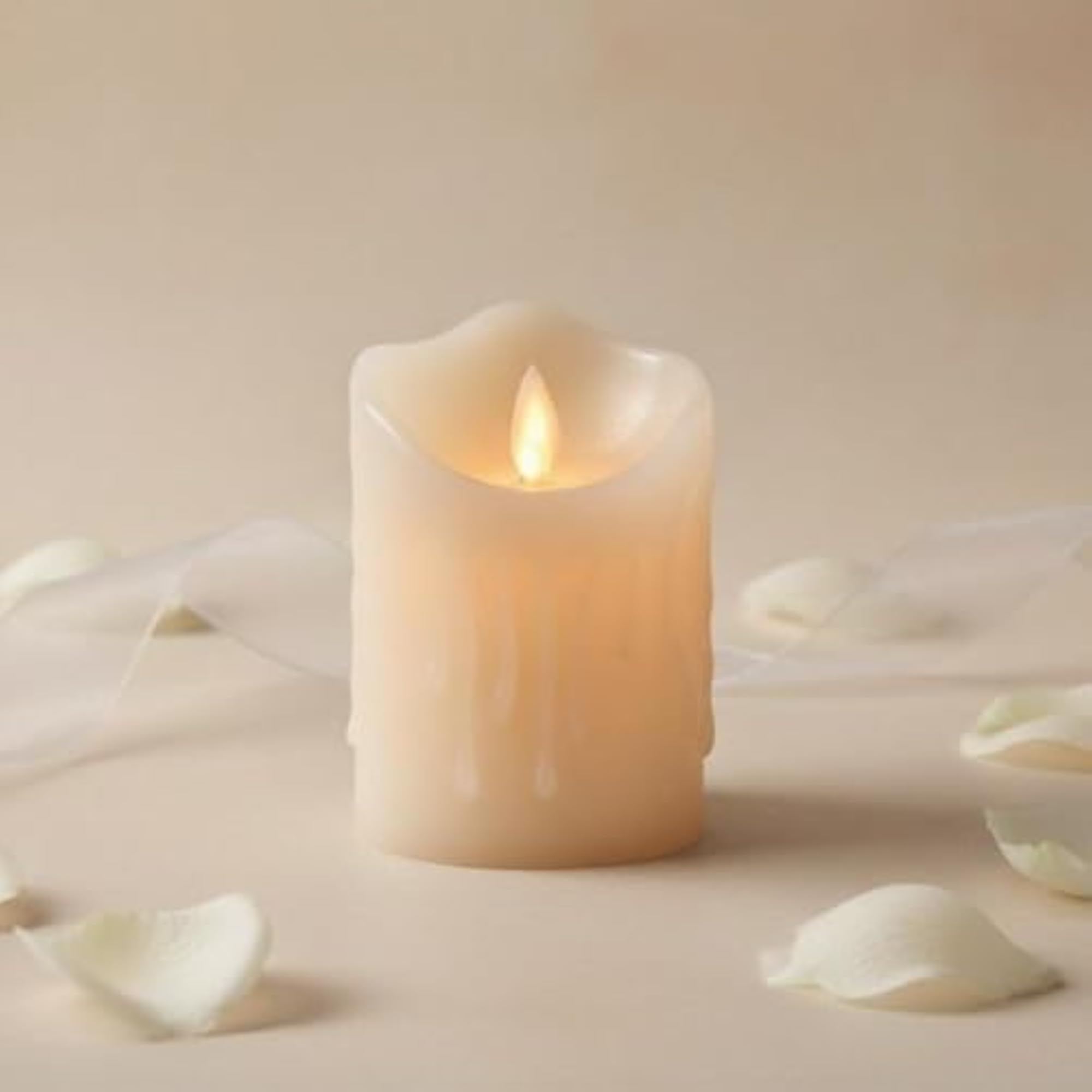 LED Candle with Adjustable Brightness for Weddings and Christmas